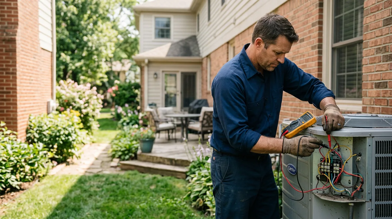 HVAC technician working near Berrien Center, MI